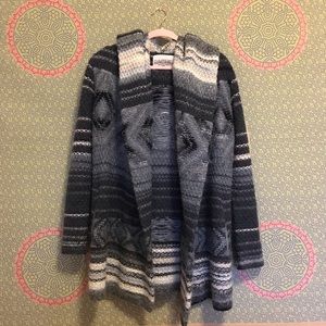 Cozy hooded wool sweater